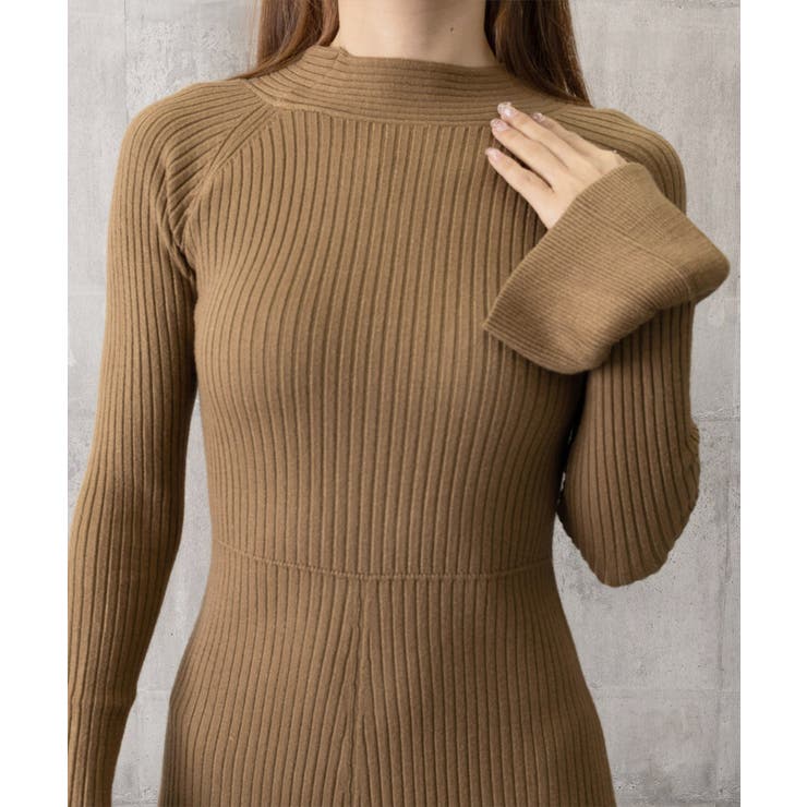 キーホールネックリブニットワンピース秋冬 | SUNSHINE CLOSET | 詳細画像22 