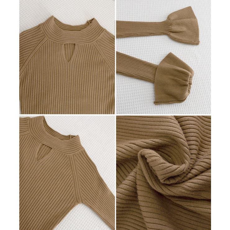 キーホールネックリブニットワンピース秋冬 | SUNSHINE CLOSET | 詳細画像26 
