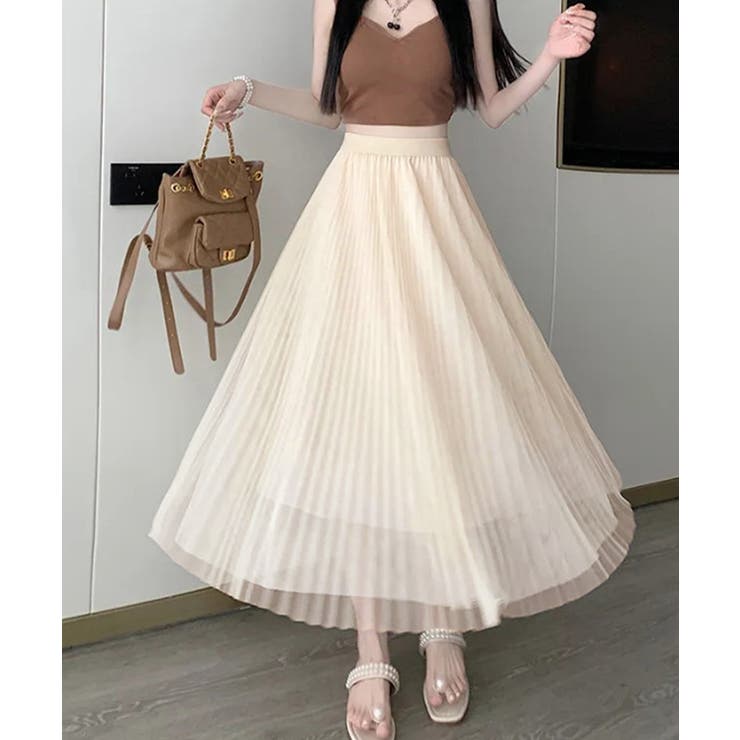 チュールスカートレディースロングスカート | SUNSHINE CLOSET | 詳細画像1 