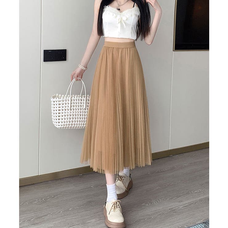 チュールスカートレディースロングスカート | SUNSHINE CLOSET | 詳細画像12 