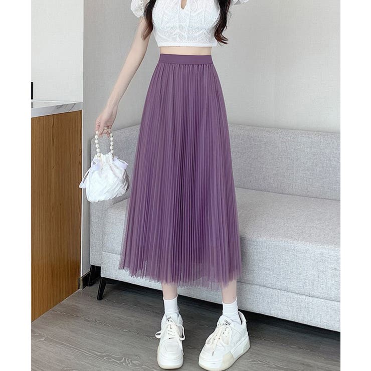 チュールスカートレディースロングスカート | SUNSHINE CLOSET | 詳細画像19 