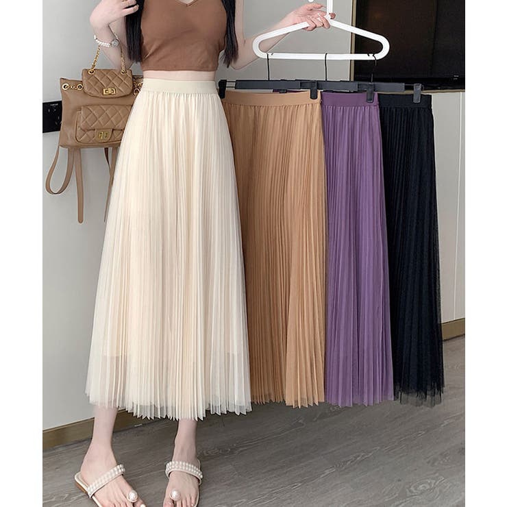 チュールスカートレディースロングスカート | SUNSHINE CLOSET | 詳細画像21 
