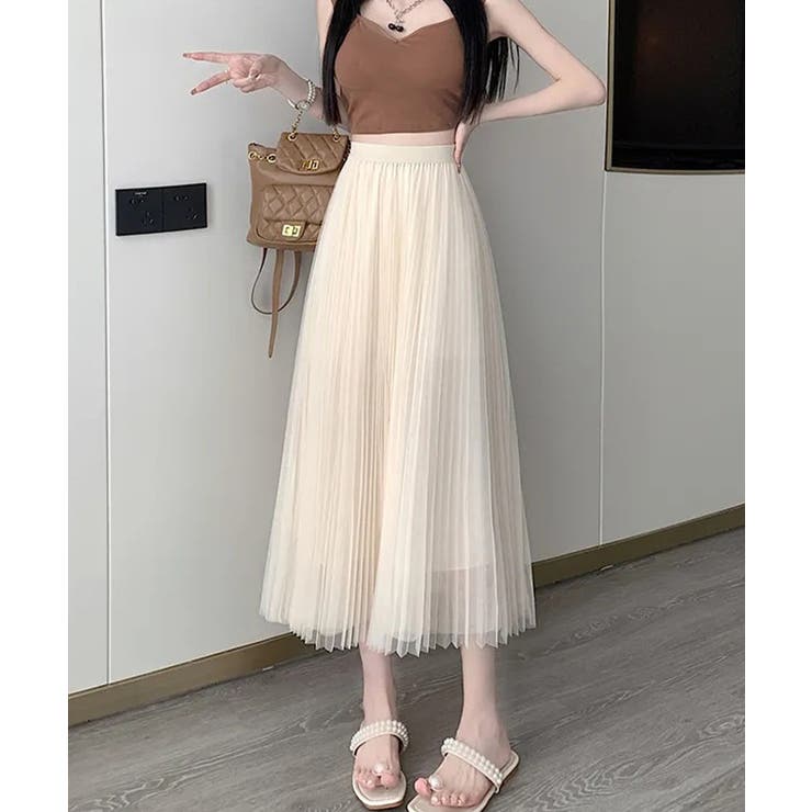 チュールスカートレディースロングスカート | SUNSHINE CLOSET | 詳細画像5 