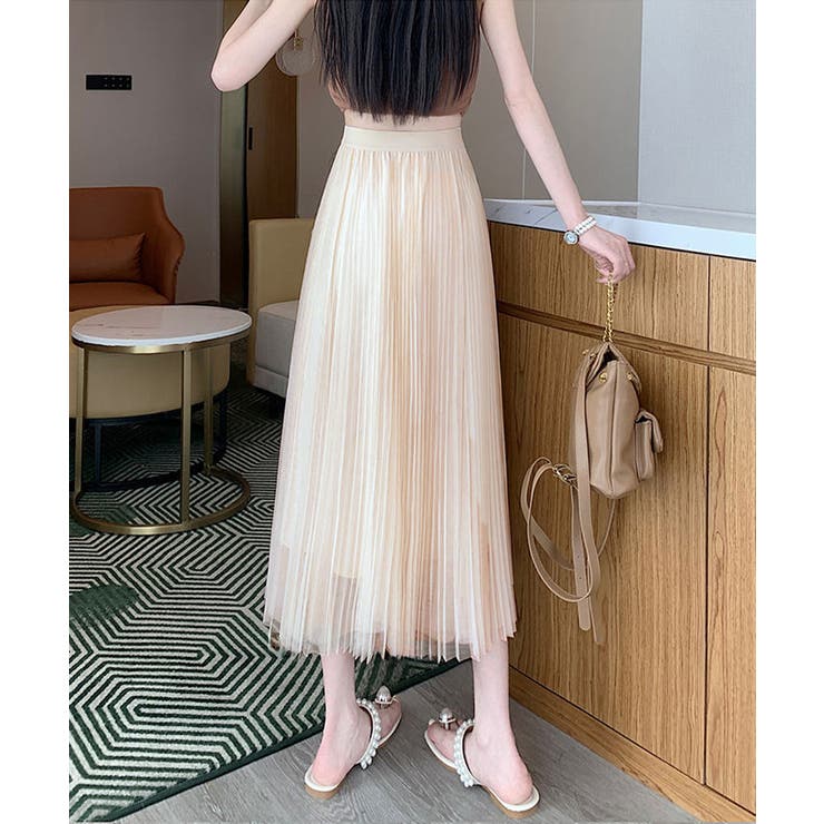 チュールスカートレディースロングスカート | SUNSHINE CLOSET | 詳細画像6 