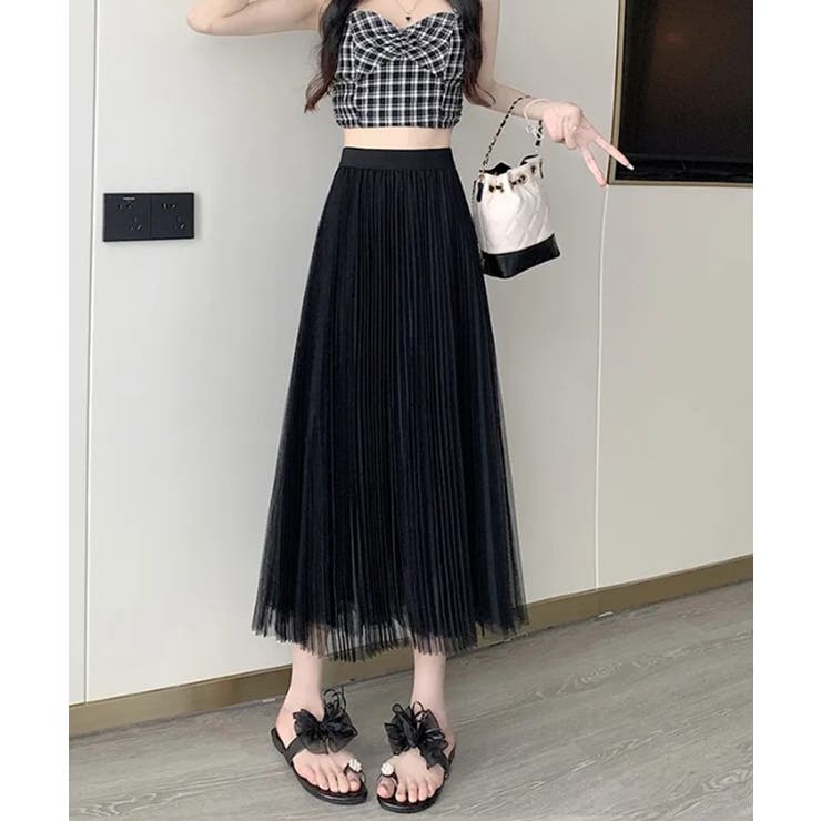 チュールスカートレディースロングスカート | SUNSHINE CLOSET | 詳細画像7 