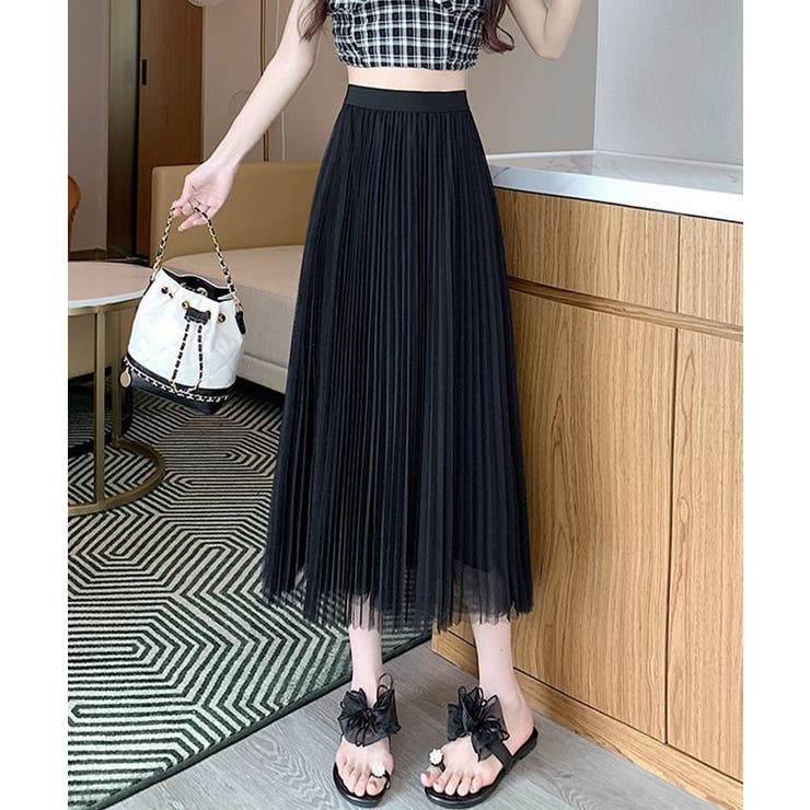 チュールスカートレディースロングスカート | SUNSHINE CLOSET | 詳細画像8 