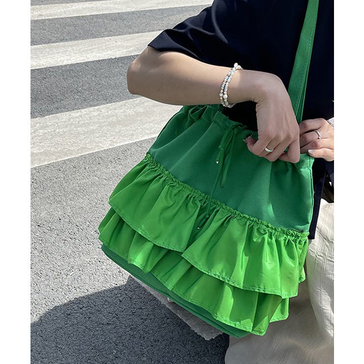 ティアードフリルトートバッグ キャンバス | SUNSHINE CLOSET | 詳細画像11 