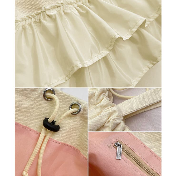 ティアードフリルトートバッグ キャンバス | SUNSHINE CLOSET | 詳細画像18 