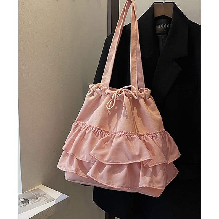 ティアードフリルトートバッグ キャンバス | SUNSHINE CLOSET | 詳細画像9 