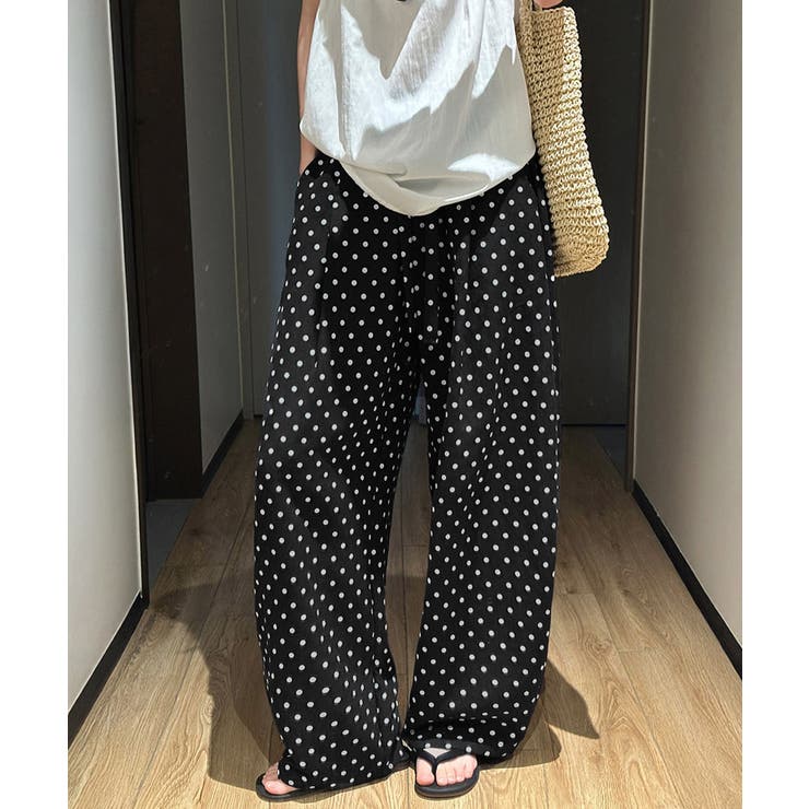 レディース ハイウエストバルーンパンツ 着やせロングパンツ | SUNSHINE CLOSET | 詳細画像3 
