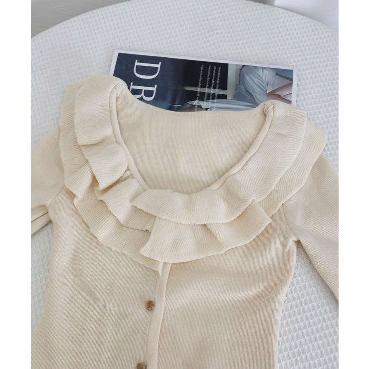 フリルニットトップス オフショルダー秋服 | SUNSHINE CLOSET | 詳細画像34 