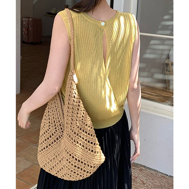 前後2WAYリブニット ノースリーブトップス レディース | SUNSHINE CLOSET | 詳細画像14 