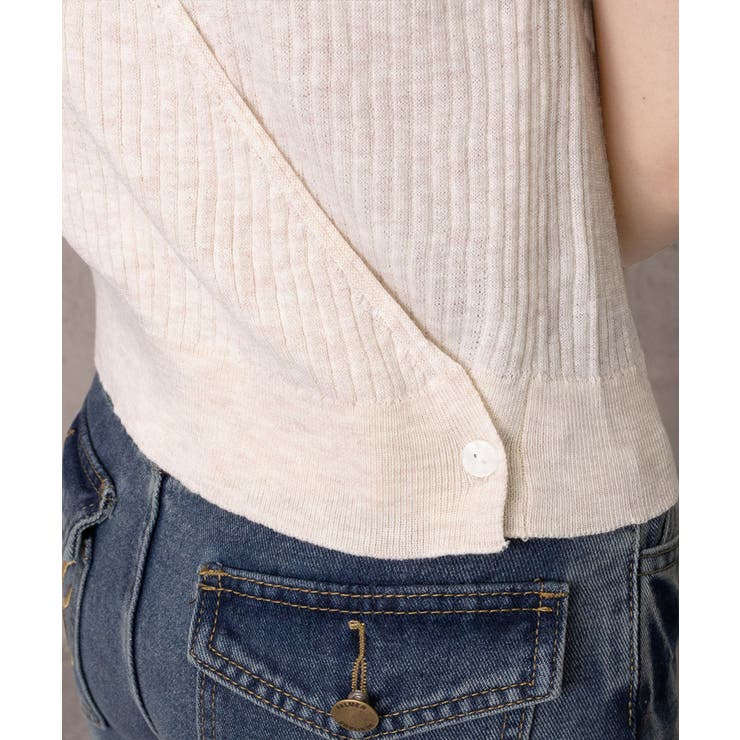 前後2WAYリブニット ノースリーブトップス レディース | SUNSHINE CLOSET | 詳細画像18 