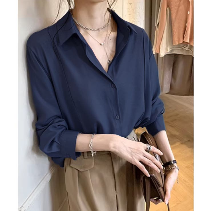 シャツブラウス 襟付き 長袖 レディース | SUNSHINE CLOSET | 詳細画像15 
