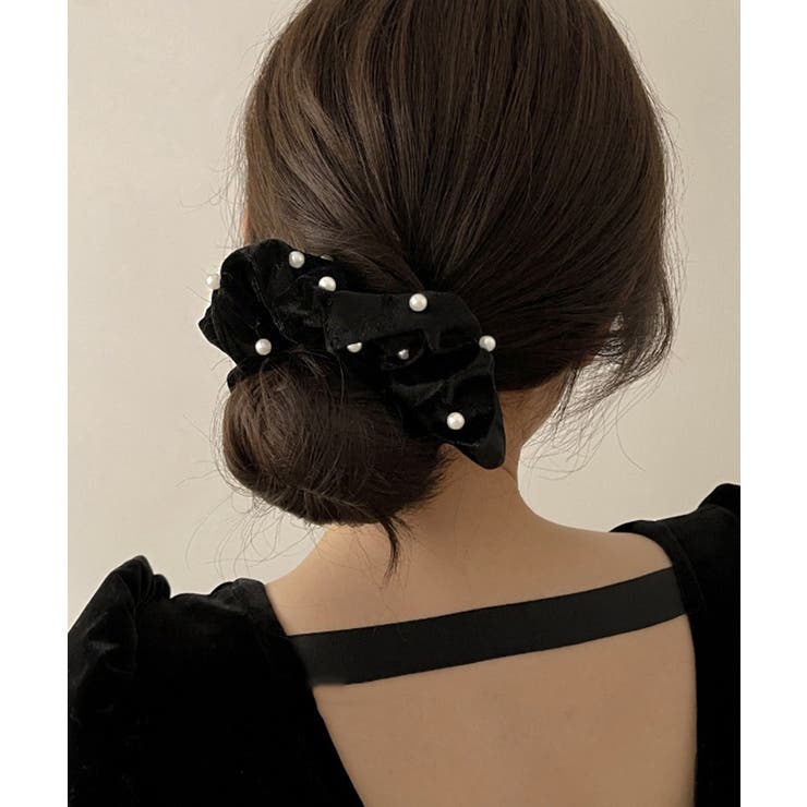 パール ヘアリング シュシュ 大人っぽい | SUNSHINE CLOSET | 詳細画像1 