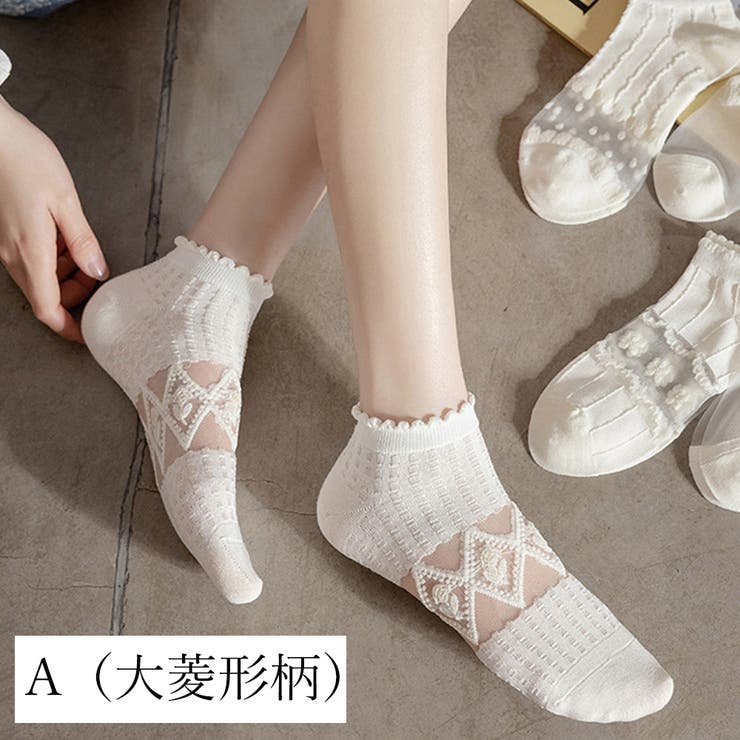 シースルーソックス 花柄 レース女性用 | SUNSHINE CLOSET | 詳細画像6 