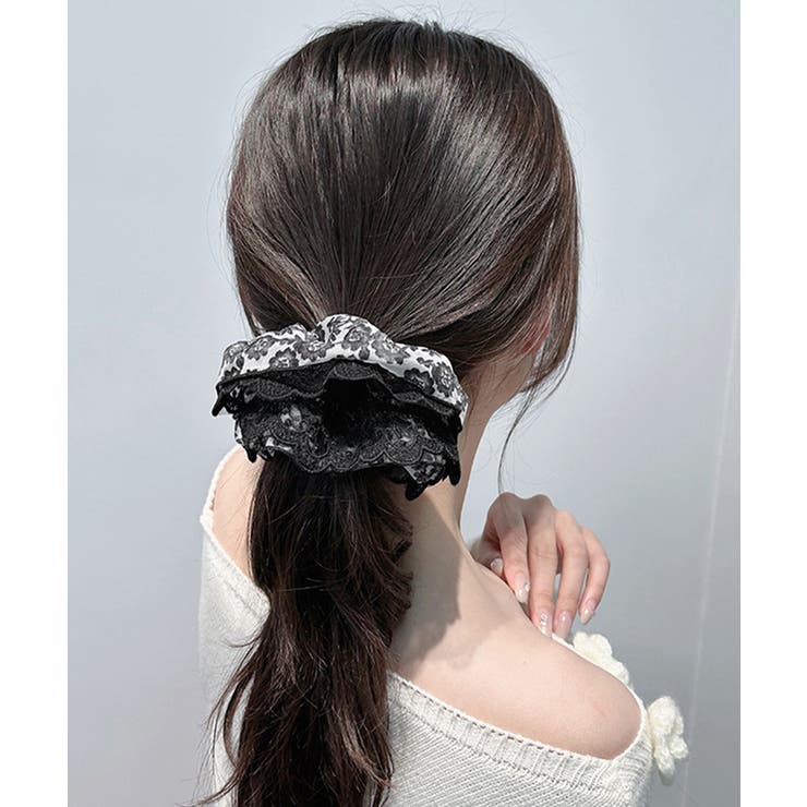 ボリュームレースシュシュ 大きめヘアゴム | SUNSHINE CLOSET | 詳細画像5 