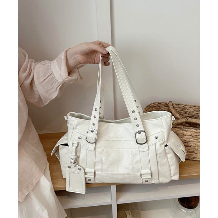 カードケース付きレトロボストンバッグ合成皮革トート鞄マルチポケットカバン 肩掛け… | SUNSHINE CLOSET | 詳細画像11 
