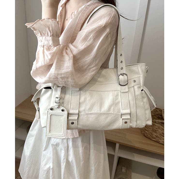 カードケース付きレトロボストンバッグ合成皮革トート鞄マルチポケットカバン 肩掛け… | SUNSHINE CLOSET | 詳細画像21 