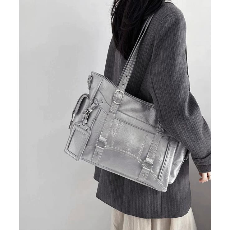 カードケース付きレトロボストンバッグ合成皮革トート鞄マルチポケットカバン 肩掛け… | SUNSHINE CLOSET | 詳細画像24 
