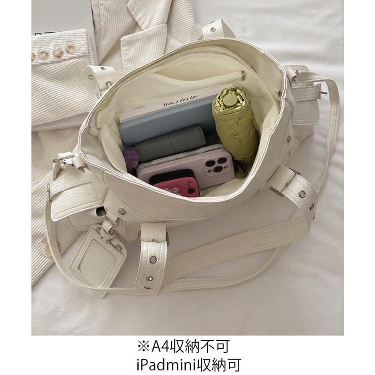 カードケース付きレトロボストンバッグ合成皮革トート鞄マルチポケットカバン 肩掛け… | SUNSHINE CLOSET | 詳細画像34 