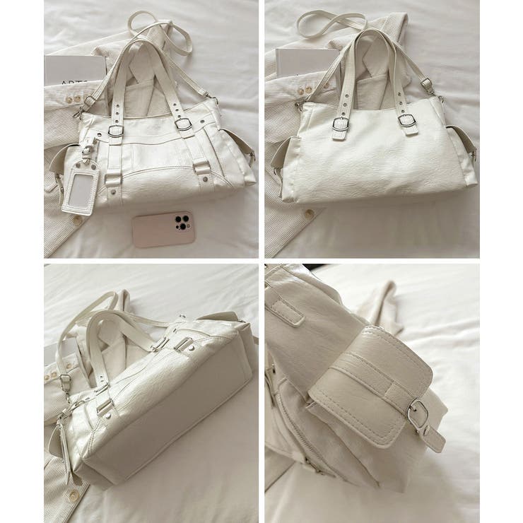 カードケース付きレトロボストンバッグ合成皮革トート鞄マルチポケットカバン 肩掛け… | SUNSHINE CLOSET | 詳細画像35 