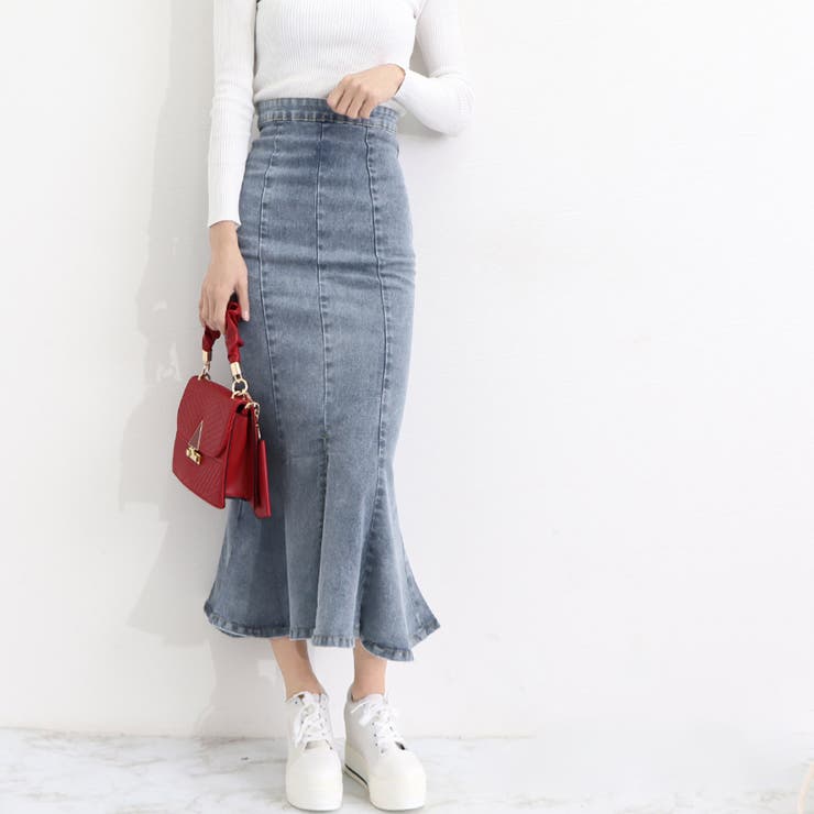 デニムマーメイドスカート大人セクシー | SUNSHINE CLOSET | 詳細画像13 