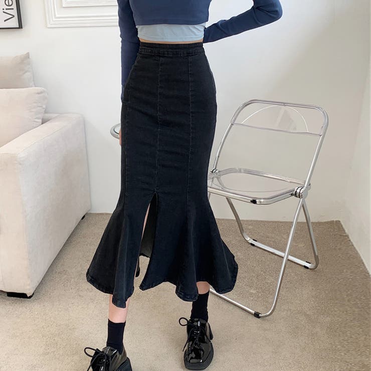 デニムマーメイドスカート大人セクシー | SUNSHINE CLOSET | 詳細画像3 