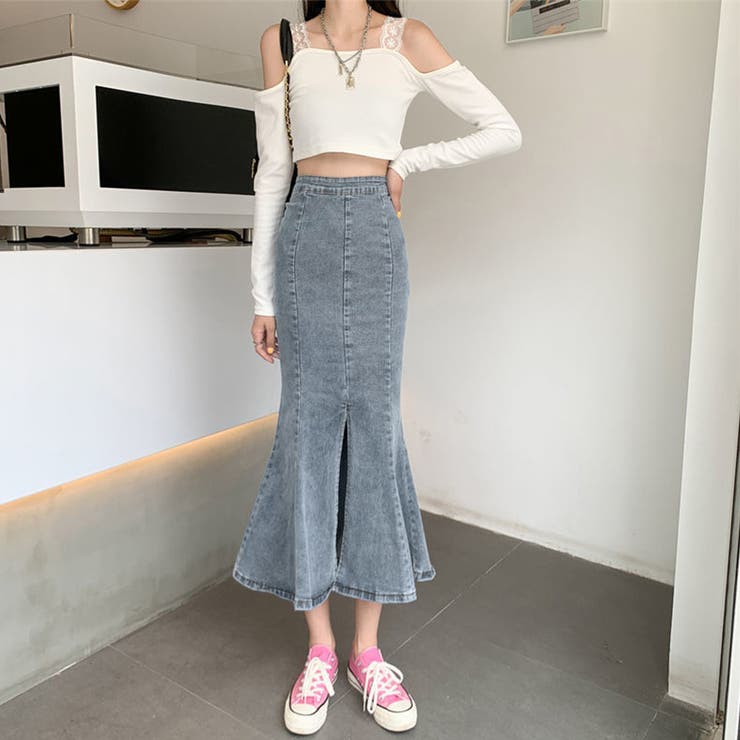 デニムマーメイドスカート大人セクシー | SUNSHINE CLOSET | 詳細画像8 