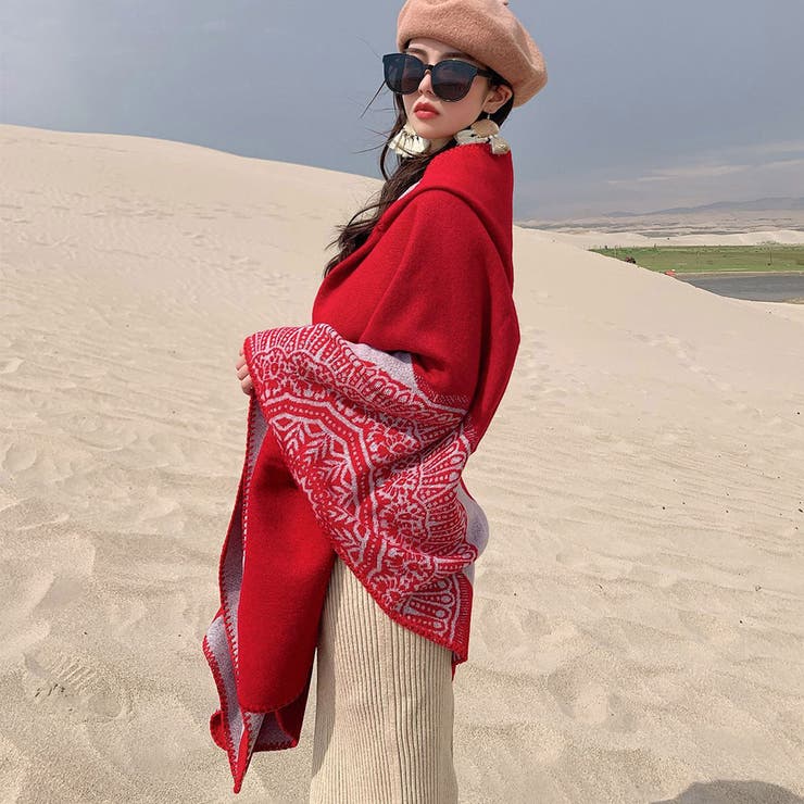 ニットマント レディース ニットマフラー | SUNSHINE CLOSET | 詳細画像10 