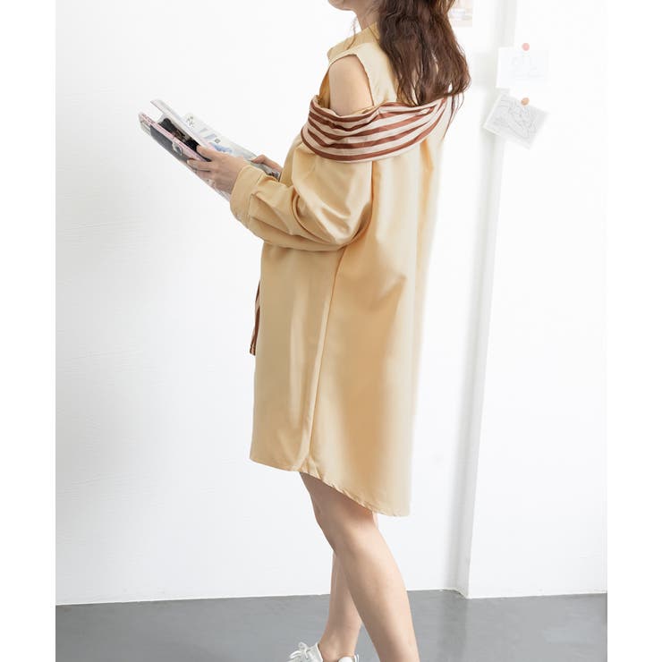 オフショルダーシャツ肩掛け付きシャツ春夏 | SUNSHINE CLOSET | 詳細画像13 