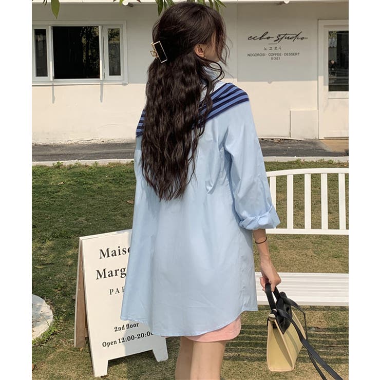 オフショルダーシャツ肩掛け付きシャツ春夏 | SUNSHINE CLOSET | 詳細画像5 