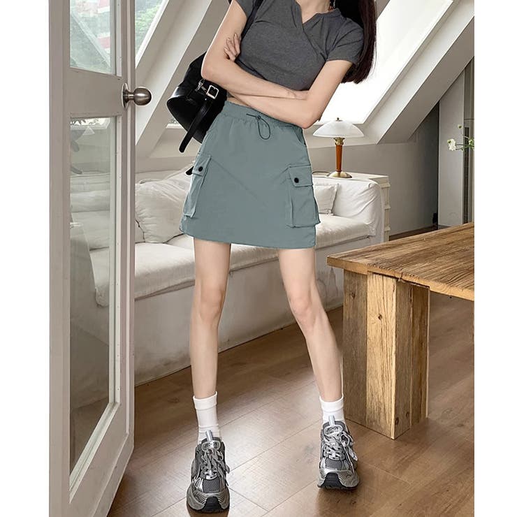 カーゴスカート ハイウエストミニスカート | SUNSHINE CLOSET | 詳細画像10 