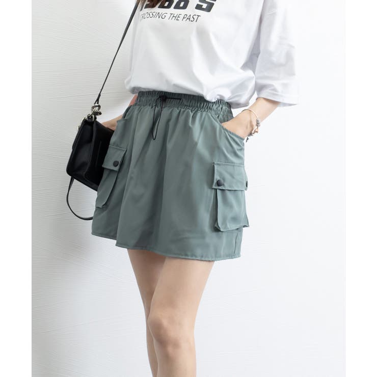 カーゴスカート ハイウエストミニスカート | SUNSHINE CLOSET | 詳細画像17 