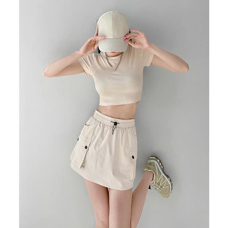 カーゴスカート ハイウエストミニスカート | SUNSHINE CLOSET | 詳細画像5 