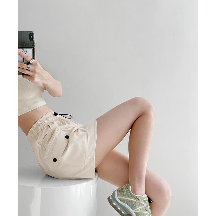 カーゴスカート ハイウエストミニスカート | SUNSHINE CLOSET | 詳細画像6 