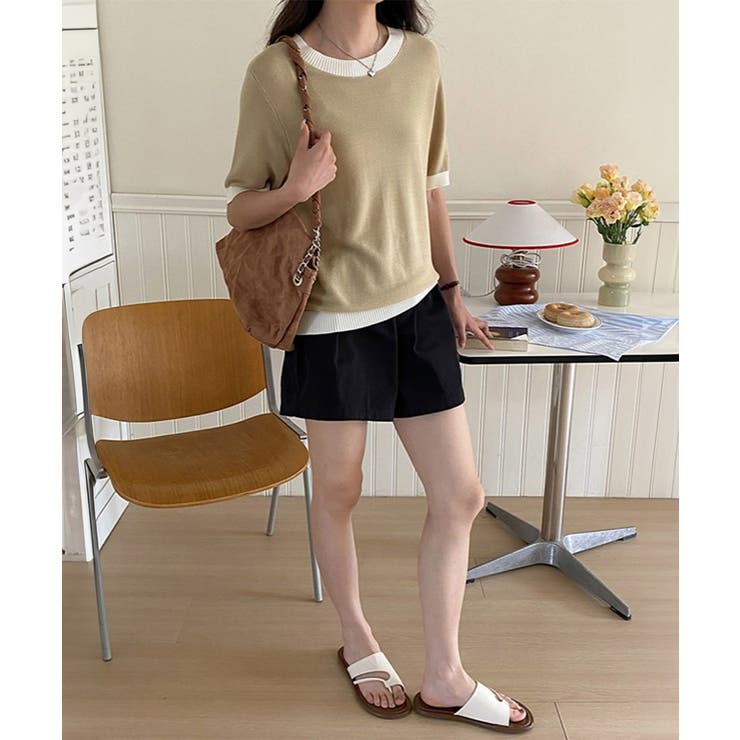ショートパンツ レディース美脚ショーパン[品番：AGCW0006771