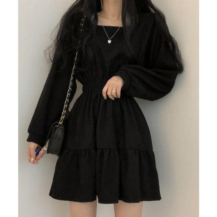 ティアードミニワンピース ウエストマーク | SUNSHINE CLOSET | 詳細画像1 