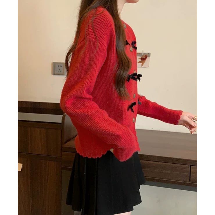 ニットカーディガンリボン飾り 秋冬ニット | SUNSHINE CLOSET | 詳細画像10 