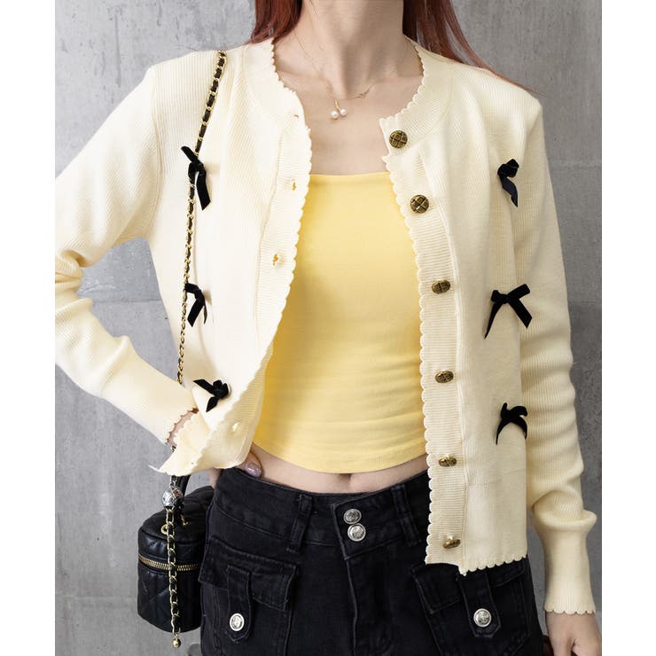 ニットカーディガンリボン飾り 秋冬ニット | SUNSHINE CLOSET | 詳細画像13 