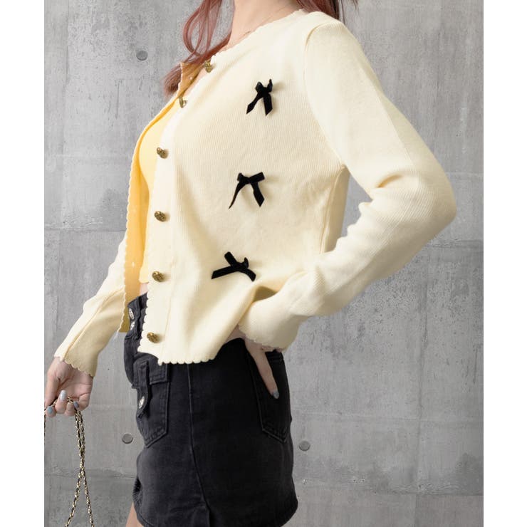 ニットカーディガンリボン飾り 秋冬ニット | SUNSHINE CLOSET | 詳細画像14 