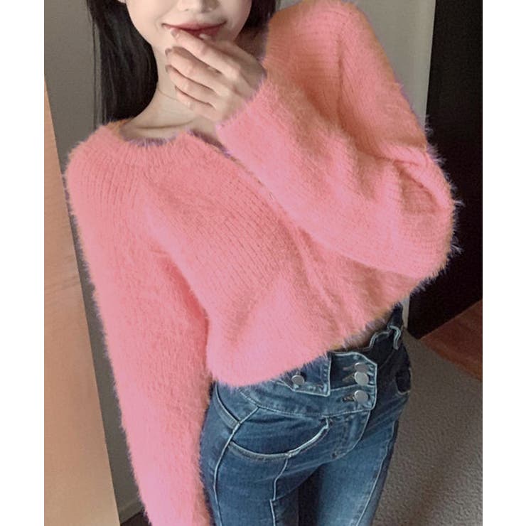 ダブルジップ シャギーニット ショート丈 | SUNSHINE CLOSET | 詳細画像17 