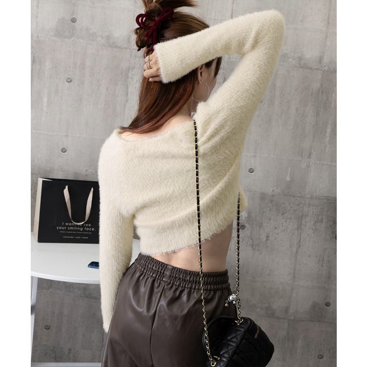 ダブルジップ シャギーニット ショート丈 | SUNSHINE CLOSET | 詳細画像24 