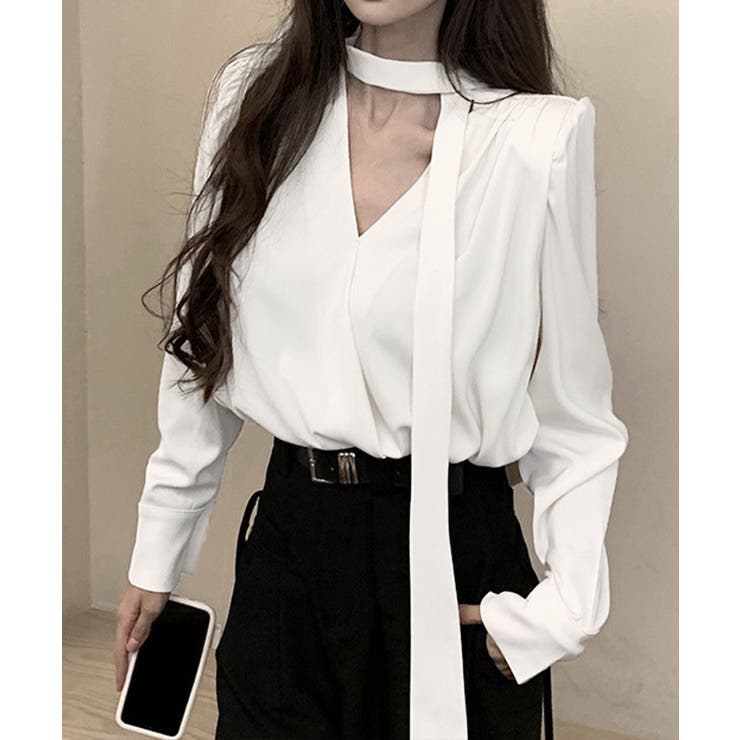 シャツブラウスレディース ボウタイトップス きれいめ大人可愛い | SUNSHINE CLOSET | 詳細画像1 