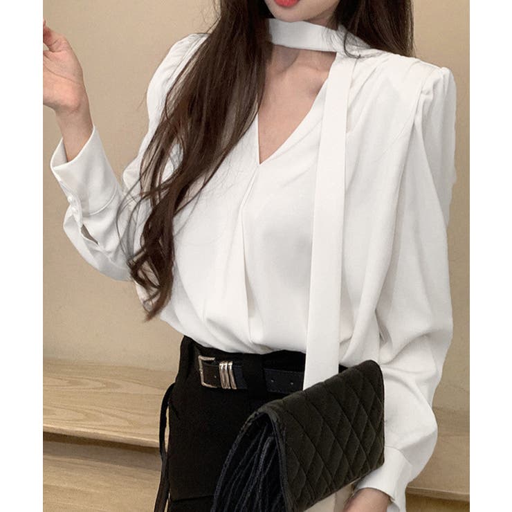 シャツブラウスレディース ボウタイトップス きれいめ大人可愛い | SUNSHINE CLOSET | 詳細画像14 