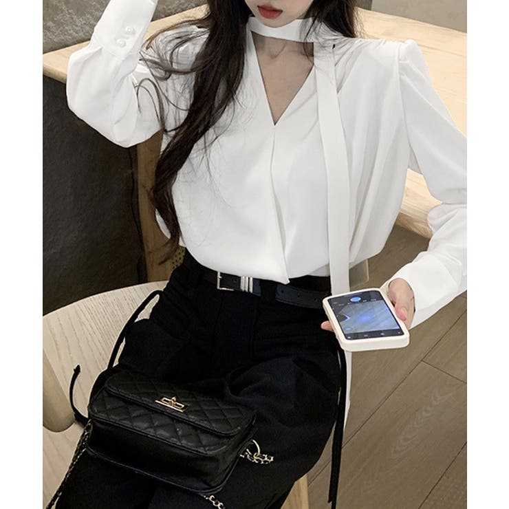 シャツブラウスレディース ボウタイトップス きれいめ大人可愛い | SUNSHINE CLOSET | 詳細画像17 