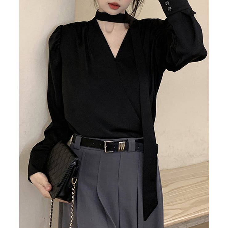 シャツブラウスレディース ボウタイトップス きれいめ大人可愛い | SUNSHINE CLOSET | 詳細画像2 