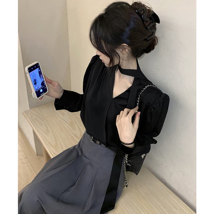 シャツブラウスレディース ボウタイトップス きれいめ大人可愛い | SUNSHINE CLOSET | 詳細画像5 