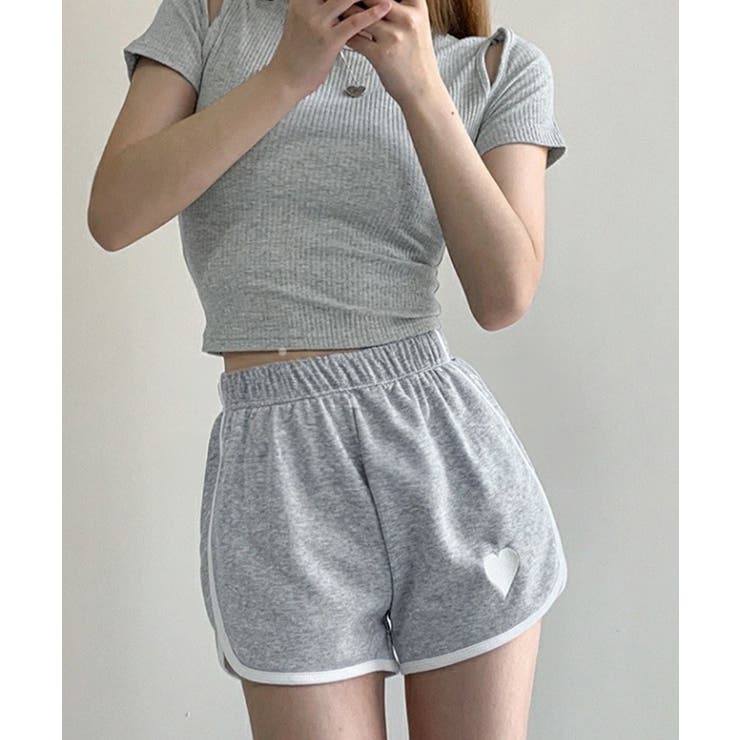 ハートポイントショートパンツ 夏服部屋着[品番：AGCW0006713