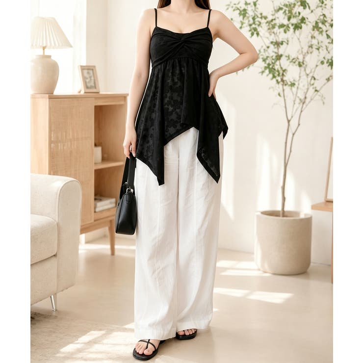 Y2K花柄レーストップスバレエコア リボンキャミソール 大人可愛い | SUNSHINE CLOSET | 詳細画像19 